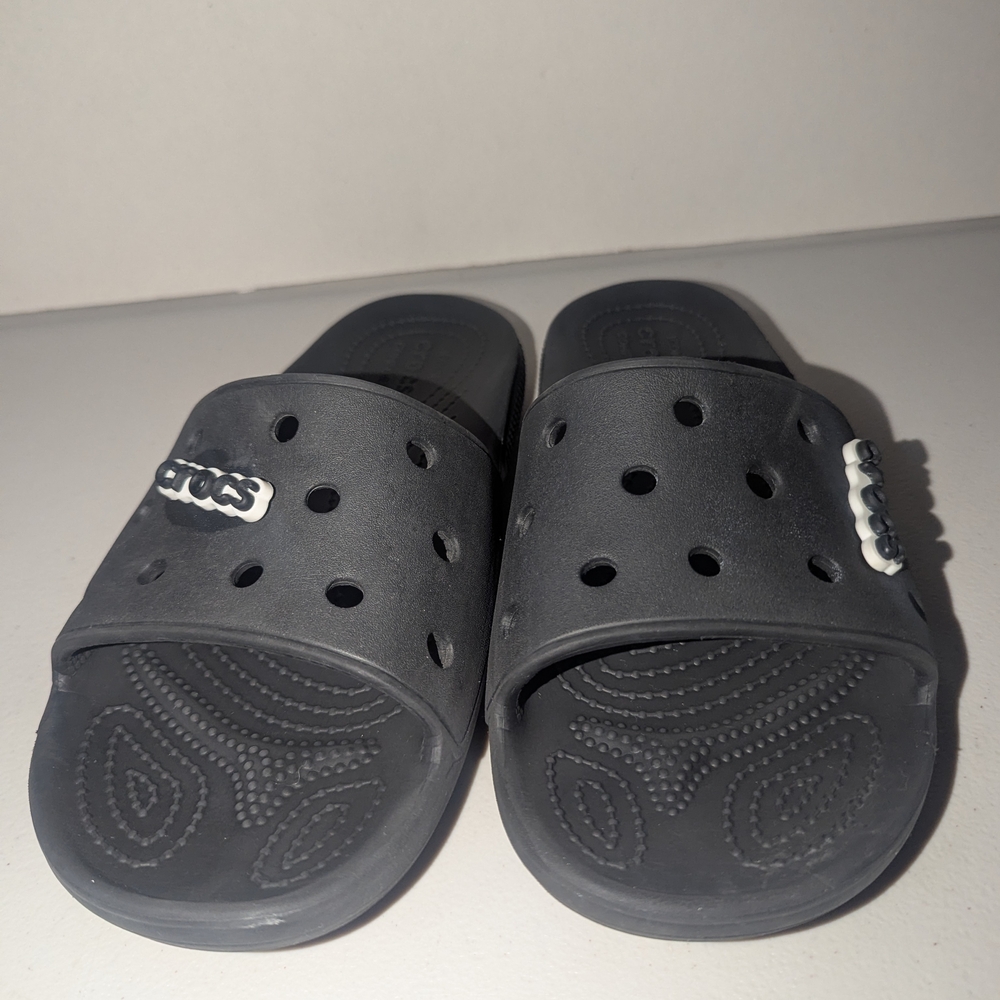 Crocs Black Slide Sandals - Picture 2 of 8